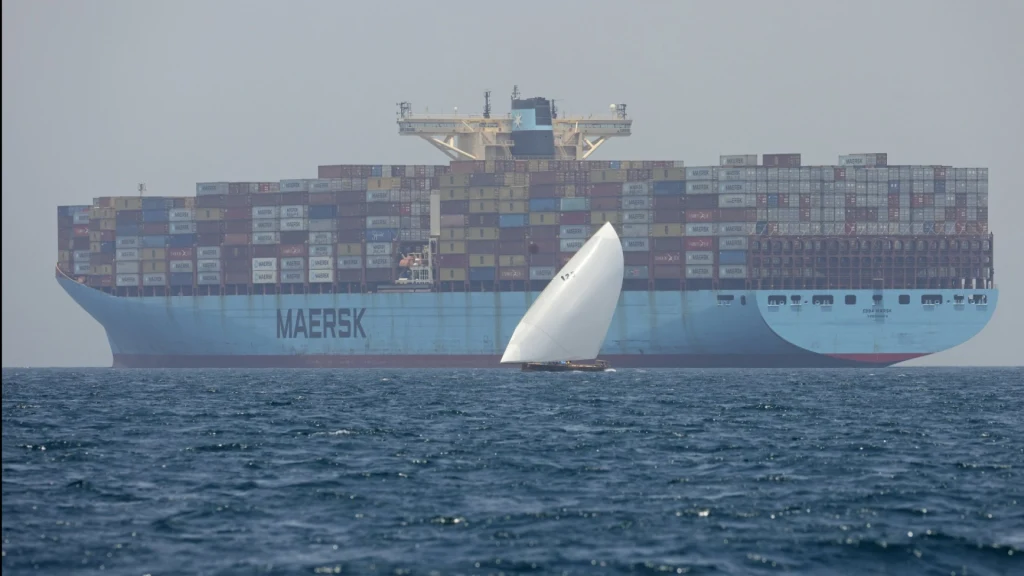 Denmark's Maersk Shipping company vessel
