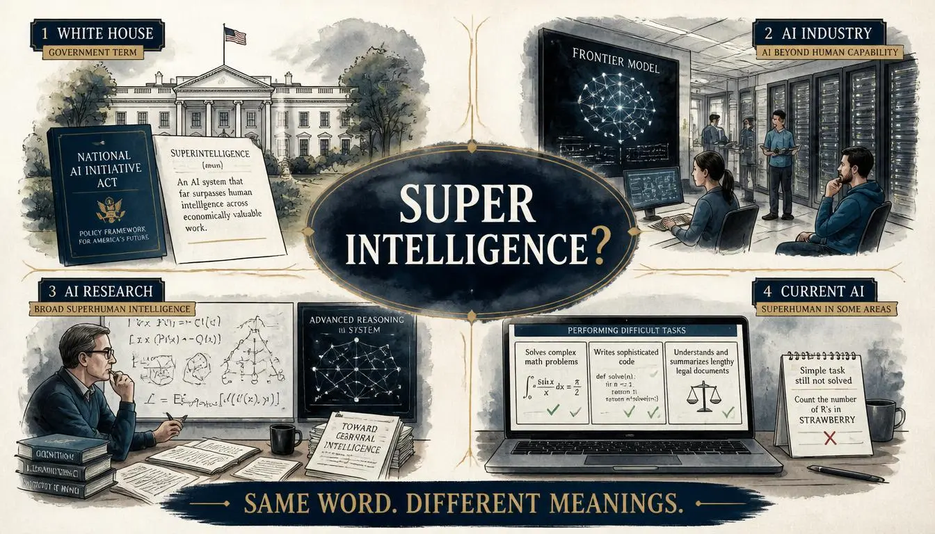 AI Super Intelligence: What Does “Super Intelligence” Mean? AI super intelligence explained through four meanings of the term