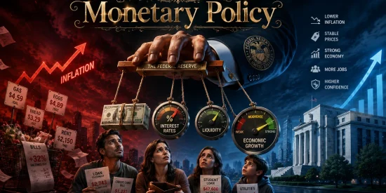 Monetary policy explained: How central banks control money supply, interest rates, inflation, and impact on common people savings, loans, and daily life